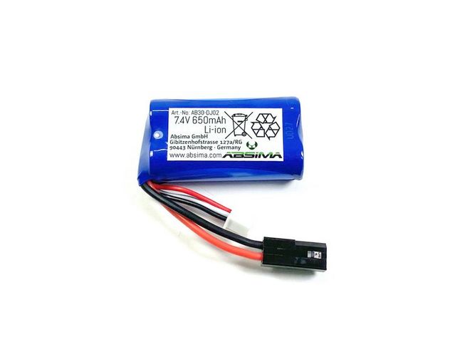7.4V 650mAh Li-ion battery