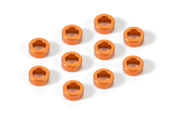 ALU Distanzscheiben 3x5x2.0MM - ORANGE (10)