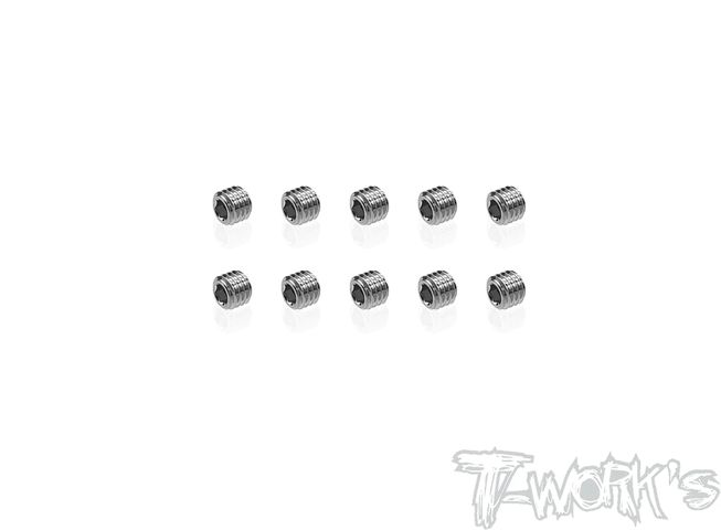 M5x 4mm 64 Titanium Hex. Socket Set Screw 6pcs.