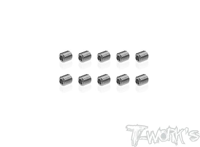 M5x 6mm 64 Titanium Hex. Socket Set Screw 6pcs.