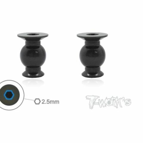 7075 Hard Coated Alum.6.8mm Steering Pivot Ball With Backstop ( For Xray XB8,XB8'16,XB8E'1