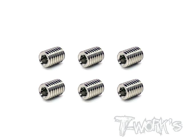 M4 x 6mm 64 Titanium Hex. Socket Set Screw 6pcs.