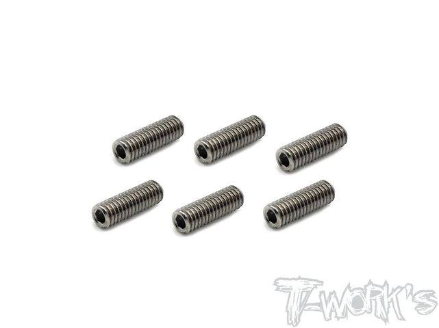 M4 x 12mm 64 Titanium Hex. Socket Set Screw 6pcs.