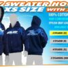 XRAY SWEATER HOODED mit Reissverschluss - BLAU (XL XRAY 395600XL – Bild 2
