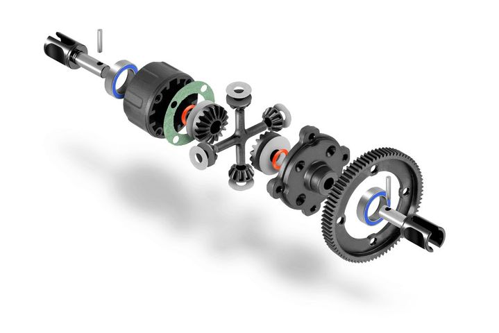 Zahnrad-Differential MITTE - GROSSES VOLUMEN - SET