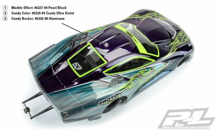 Pro-Line RC Body Paint - Lexan Farbe Candy Ultra Violet – Bild 3