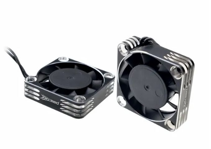 Aluminum Fan for ESC and Motor 40 x 40 mm - Silver