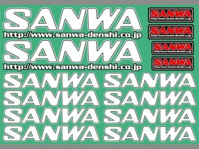 AUFKLEBER SANWA-WEISS