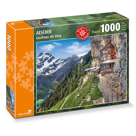 Aescher-Gasthaus am Berg 1000 Teile Puzzle