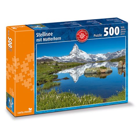 Stellisee mit Matterhorn 500 Teile Puzzle