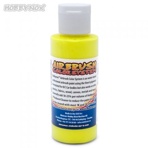 Hobbynox AIRBRUSH Farbe NEON YELLOW 60ML