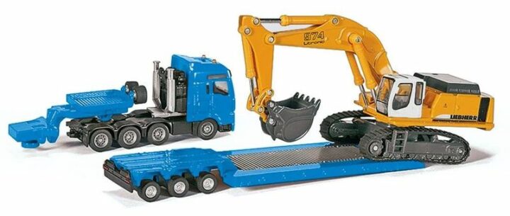 Schwertransporter mit Tiefbettauflieger – Bild 2
