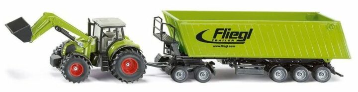 Traktor mit Frontlader, Dolly und Muldenkipper