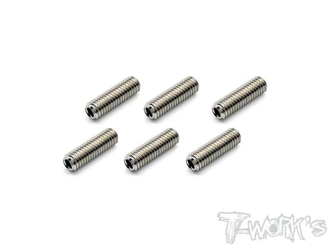 M3 x 10mm 64 Titanium Hex. Socket Set Screw 6pcs.