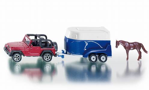 Jeep mit Pferdeanhänger