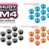 ALU Muttern M4 - SCHWARZ (10) HUDY 296540-K – Bild 2