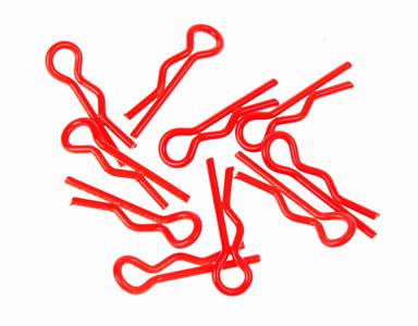 Karosserieclips neon rot (10)