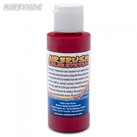 Hobbynox AIRBRUSH Farbe TRANSPARENT ROT 60ML