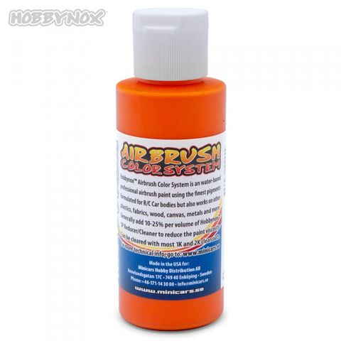 Hobbynox AIRBRUSH Farbe NEON FLAME ORANGE 60ML