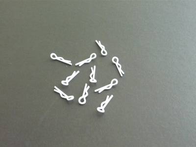 Small body clip 1/10 - white (10)