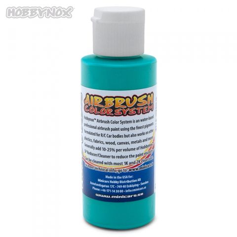 Hobbynox AIRBRUSH Farbe SOLID AQUA BLUE 60ML