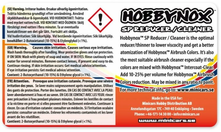 Hobbynox AIRBRUSH Color SP Reduzierer/Reiniger 120 ml – Bild 3