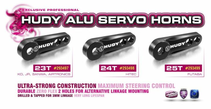 ALU SERVO-Hebel 2-Loch KO PROPO, JR, SANWA, AIRTRONICS - 23T HUDY 293497 – Bild 2