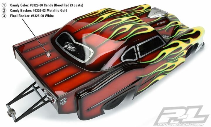 Pro-Line RC Body Paint - Lexan Farbe Candy Blood Red – Bild 3