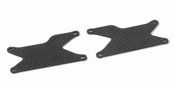 XB8 CARBON Platten zu Querlenkern hinten unten 1.6