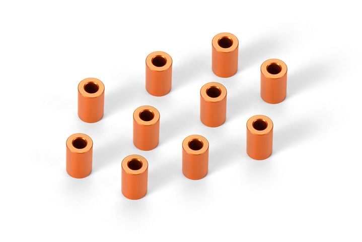 ALU Distanzscheiben 3x6x9.0MM - ORANGE (10)
