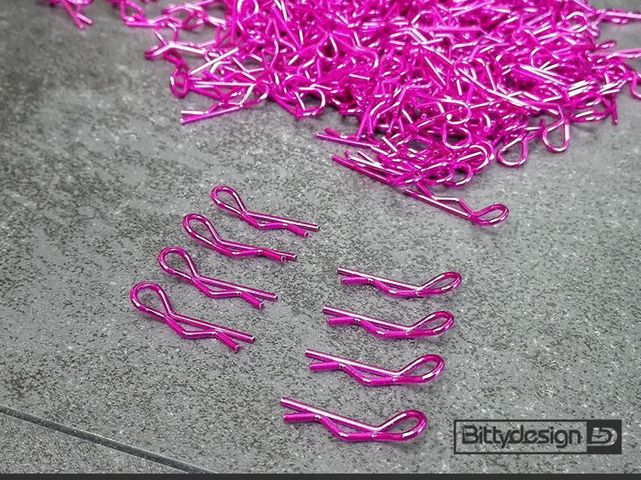 Bittydesign 1/8 Body Clips Kit 8pcs Pink (4L+4R)