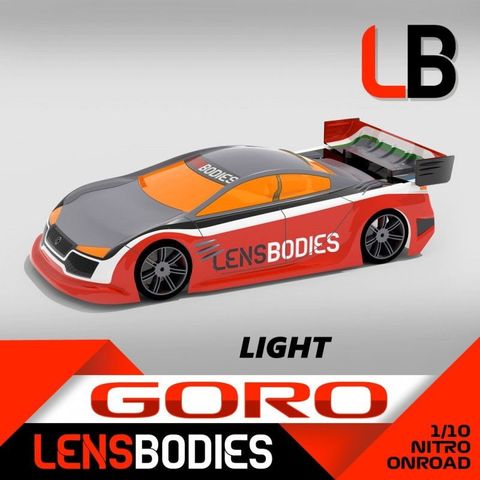 LENS BODIES GORO 1/10 NITRO-TOURENWAGEN 200MM Karo