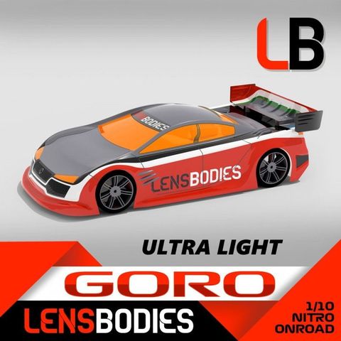 LENS BODIES GORO 1/10 NITRO-TOURENWAGEN 200MM Karo