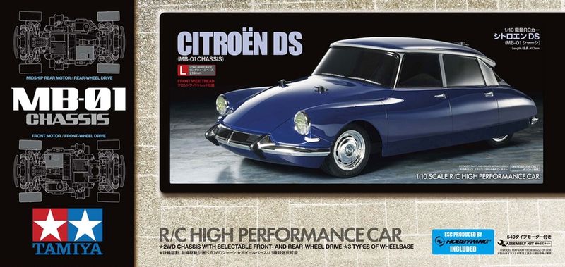 Tamiya CITROEN DS (MB-01) Bausatz Combo SET