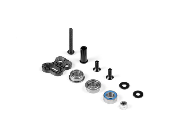 X8 CARBON Halterung zu Riemenspanner mit Kugellage