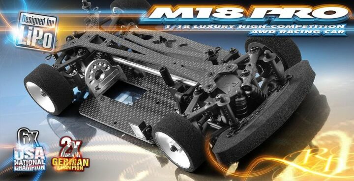 XRAY M18PRO LiPo - 4WD SHAFT DRIVE 1/18 MICRO CAR Bausatz XRAY 380003