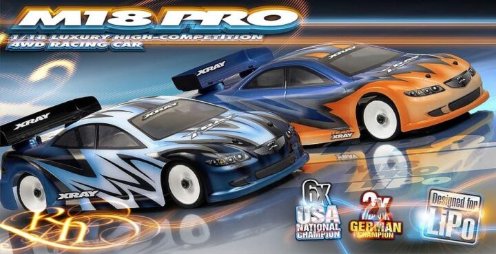 XRAY M18PRO LiPo - 4WD SHAFT DRIVE 1/18 MICRO CAR Bausatz XRAY 380003 – Bild 2