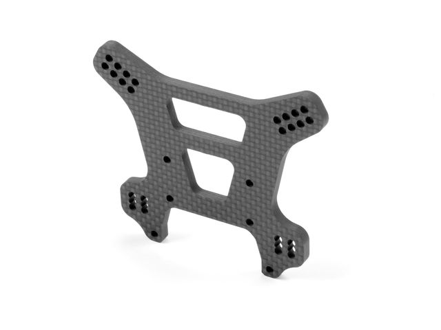 XB8 CARBON Stossdämpferbrücke hinten 4MM - SEMI-SP