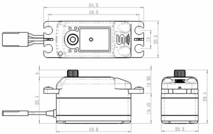 SAVÖX SC-1251MG Digital Servo (9kg/cm) 6Volt – Bild 4
