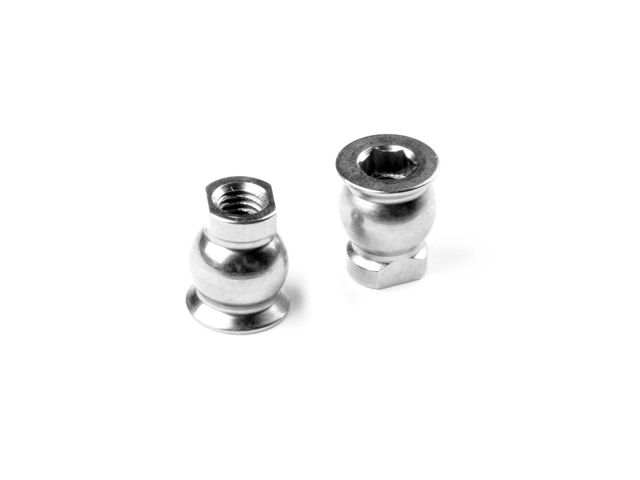 X4 Stahl Kugeln 6MM mit Innensechskannt zu Dreieck