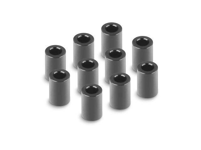 ALU Distanzscheiben 3x6x9.0MM - SCHWARZ (10)