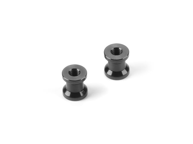 X12'25 ALU Stützen 6.0MM mit M2.5 Gewinde - SCHWAR