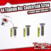 64 Titanium 2.5x8mm Hex. Countersink Screw (2mm Hex Socket ) – Bild 2