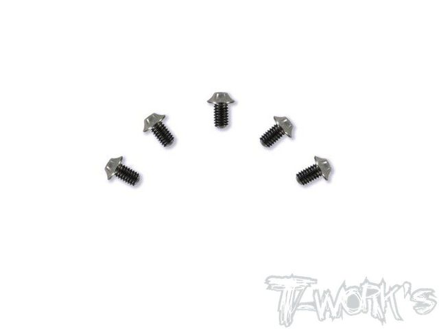 64 Titanium 2.5x4mm Hex. Socket UFO Head Screw 5Pc