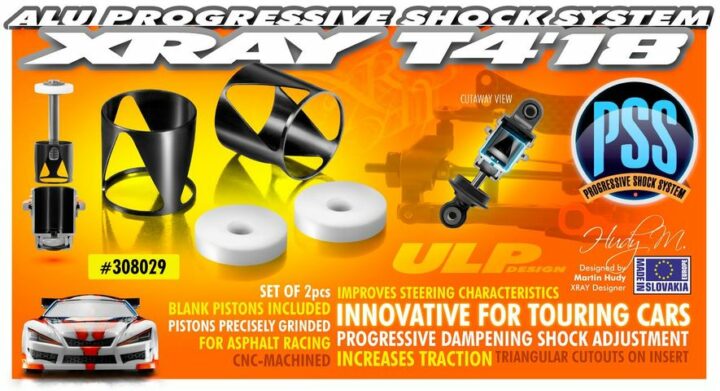 ULP ALU Stossdämpfer-Einsätze -PROGRESSIVE - SET (2) XRAY 308029 – Bild 2