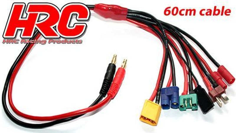 Ladekabel - Multi 4mm Bullet zu EC3 / MPX / XT60 /