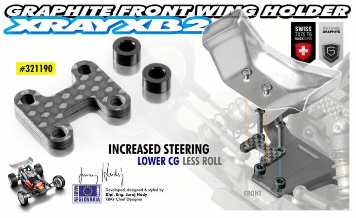 XB2 Halterung zu Frontflügel CARBON XRAY 321190 – Bild 2