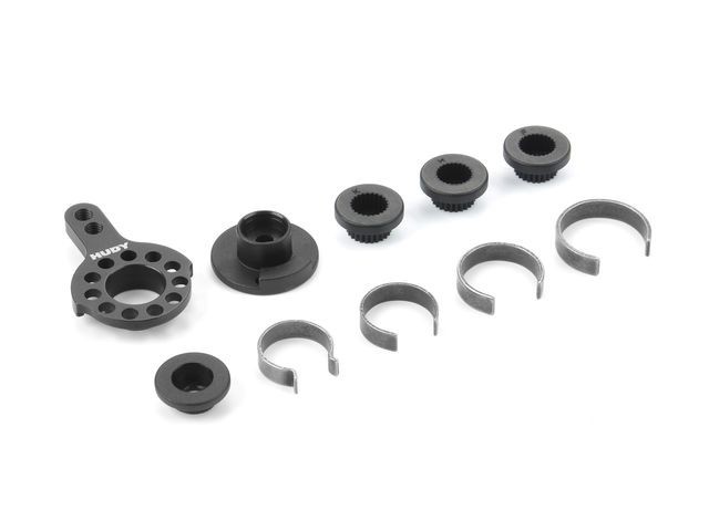 HUDY ALU FIXED SERVO SAVER 1/10 TC & FWD - SET