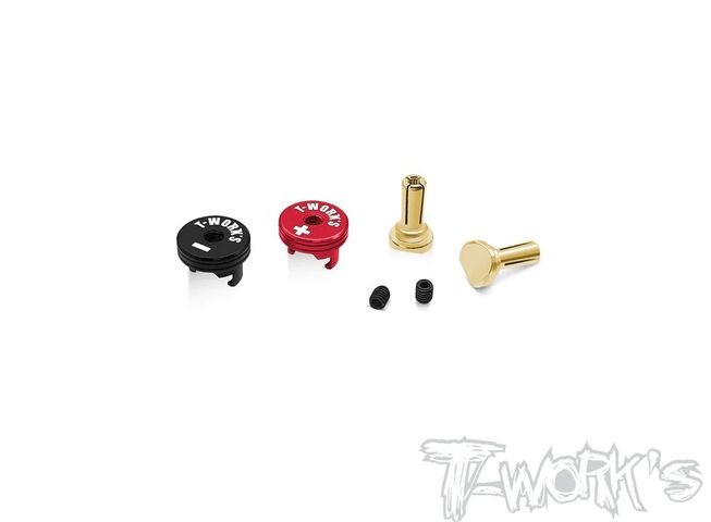 Polarity Heatsink Connector 4mm (ROT/SCHWARZ)