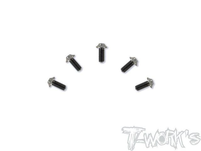 64 Titanium 2.5x6mm Hex. Socket UFO Head Screw 5Pc